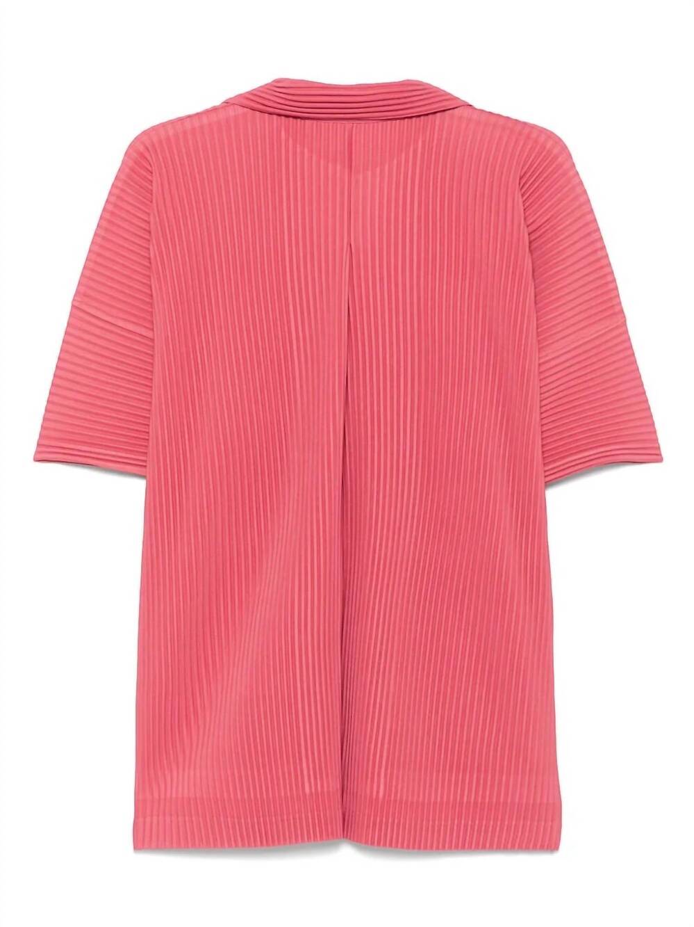 NEW ISSEY MIYAKE women's homme plisse monthly color april shirt in light pink - Picture 2 of 2